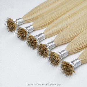 100% extensiones de cabello Remy ruso para mujeres Color Natural <span class=keywords><strong>Nano</strong></span> anillo personalizado salón resaltar Piano Color <span class=keywords><strong>Nano</strong></span> anillo cabello - Product Image 3