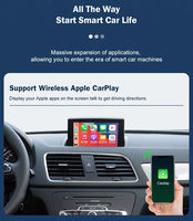 Kits Sans Fil Carabc Apple CarPlay Android Auto pour Audi Lecteur Vidéo Android Voiture A1 Q3 2012-2018 RMC MMI 3G