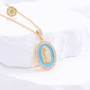 เครื่องประดับศาสนาคริสต์ขายส่งจากเอลฟิก  จี้ทองแดงชุบทอง 14k สำหรับผู้ศรัทธาชาวคริสต์ - Product Image 2