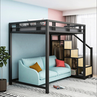 New Design School Schlafsaal Verwenden Sie Schlafzimmer möbel Modern Metal Queen Frame Etagen bett mit Treppe