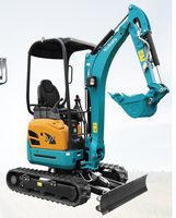 Excavadora de Orugas U17 de 2 Toneladas, Miniexcavadora U17 para Construcción con Buen Precio