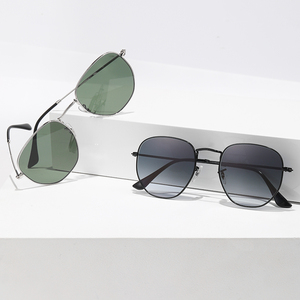 Gafas de Sol Vintage de Metal de Alta Calidad 3548, Polarizadas, Montura Redonda, Gafas de Sol de Diseñador para Hombre - Product Image 2