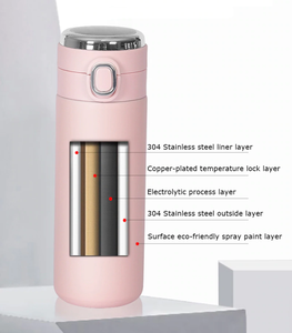 Xiaomi Hongtai — bouteille thermos intelligente 350/500ml, contenant à double paroi en acier inoxydable, personnalisable, thermos - Product Image 2
