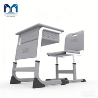 Chaise de bureau individuelle approuvée par le DepEd des Philippines, mobilier de classe durable et économique, bureau en plastique pour l'école primaire