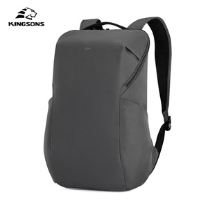 Kingsons Laptop <b>Backpack</b> Gray And <b>Black</b> Unisex Multi Functional Everyday Use - Product Image 4
