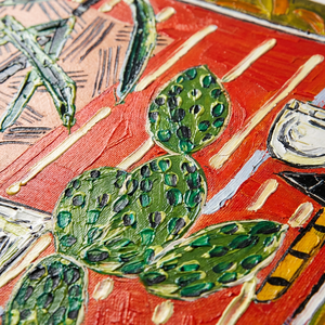 <span class=keywords><strong>Pintura</strong></span> en Relieve 3D con Textura de Arenisca, Arte Mural Abstracto Estilo <span class=keywords><strong>Matisse</strong></span>, Personalizable para Hoteles, con Marco, Impresión UV Ecológica - Product Image 5