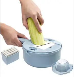 Kitchen Gadgets Round Multi Functional Vegetable Cutter Potato Peeler Carrot Onion GraterとStrainer Vegetable