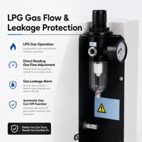 Fotómetro de Llama Digital Serie FP, Fotómetro de Llama para K, Na, Li, Ca, Ba, con Pantalla Táctil de 7 Pulgadas, para Análisis de Concentración de Elementos en GLP