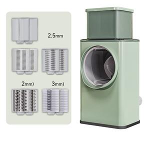 Râpe à tambour manuelle, mandoline, coupe-légumes, trancheuse, hachoir, broyeur alimentaire de cuisine pour fruits et légumes - Product Image 2