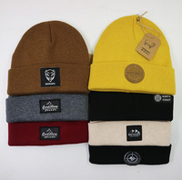 Bonnet en laine mérinos thermique côtelé haut de gamme personnalisé – Bonnets d'hiver, tuques, toboggans, casquettes