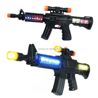 Simulación de juguete de máquina de luz para niños M416 metralleta modelo de pistola de juguete intermitente eléctrica con sonido y luz