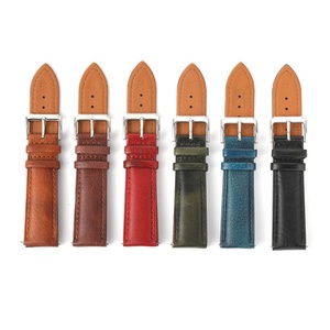 สายนาฬิกาหนังแท้คุณภาพสูงแบบ OEM สำหรับนาฬิกาหรูหรา  หนังฟอกฝาดแบบธรรมชาติ  ขนาดมาตรฐาน  พร้อมตัวล็อคแบบปลดเร็ว  อุปกรณ์เสริมแฟชั่นคุณภาพสูง - Product Image 3
