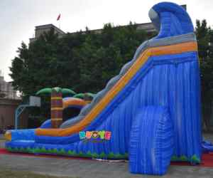 Thương mại bền mùa hè lớn sân chơi ngoài trời thổi lên trượt nước nhiệt đới trượt nước <span class=keywords><strong>Inflatable</strong></span> cho trẻ em và người lớn - Product Image 5