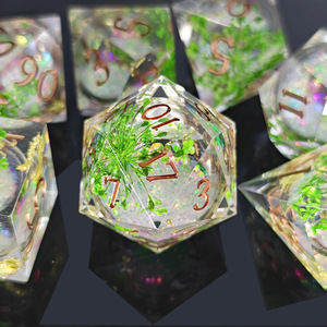 Liquid Core Resin DND <b>Dice</b> Set Sharp Edge Polyhedral <b>Dice</b> for TRPG Dungeons and Dragons RPG Tabletop Games Wholesale - Product Image 2