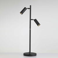 Lámpara de Escritorio LED Moderna y Elegante con Perilla Giratoria y Regulable, Pantalla Metálica, Luz Blanca Cálida de 3000K, Lámparas de Mesa con Enfoque, 15W, 3 Años de Garantía, para el Hogar