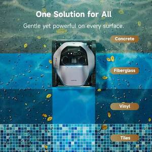 Dreame Z1 PRO <span class=keywords><strong>Robot</strong></span> Nettoyeur de <span class=keywords><strong>Piscine</strong></span> Intelligent Sans Fil à Télécommande, Fixation Murale, Aspirateur Automatique pour <span class=keywords><strong>Piscine</strong></span>, Prise US/EU - Product Image 6