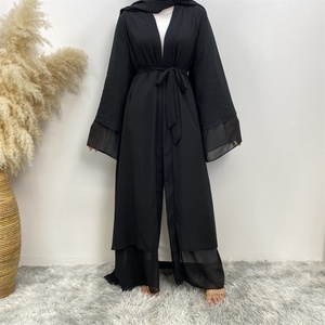 1875 #   Últimos Diseños de Eid, Vestidos Casuales, Cárdigan, Vestidos Islámicos Musulmanes, Abaya de Dubái para Mujeres, Fabricante de Ropa Musulmana - Product Image 3