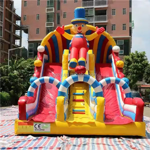 Gmy inflatables chú hề bouncy lâu đài <span class=keywords><strong>Inflatable</strong></span> Slide cho trẻ em inflables con tobogan sân chơi bơm hơi trượt - Product Image 4