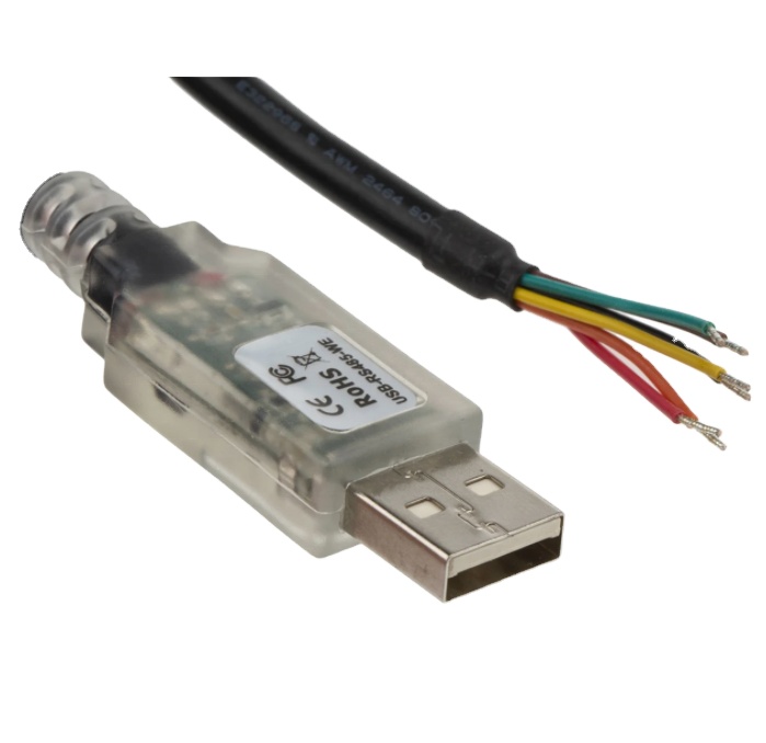 JST PH 2-12 핀 소켓에 연결된 RS485 직렬 케이블에 USB-RS485-WE-1800-BT 직렬 변환기 케이블 USB