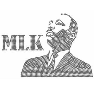 Correctif de transfert de jour MLK sur strass personnalisé <span class=keywords><strong>Martin</strong></span> Luther King motif de transfert de jour pour vêtements - Product Image 3