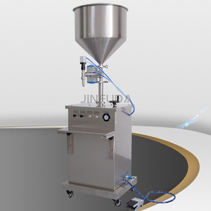 Cire semi-automatique de gel crème épais pour garder la chaleur remplisseur chaud 50ml Machine de remplissage pneumatique de pommade à température constante à vendre - Product Image 2