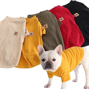 5 Colors Leisure Dog Pet Undershirts Dog Clothes Pet Two-legged Apparel Wholesale