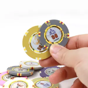 Composiet Chips Ingevoegd Met Rfid Chips Casino Club Premium Speler Poker Chips Met Stickers In Het Midden