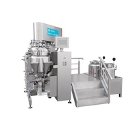 Homogeneizador de Alto Cizallamiento con Vacío y Elevación Hidráulica de Acero Inoxidable para Producción de Cremas, Champús y Jabones Corporales