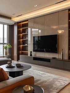 Solid Mango Wood Custom Made <b>TV</b> <b>Stand</b> LED Adjustable Modern Home Hotel Hospital Bedroom Dining Apartment Living Room Furniture - Product Image 4