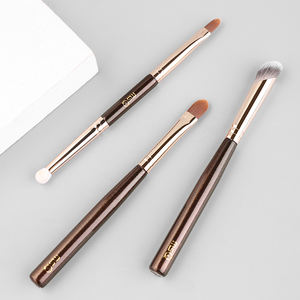 Populaire luxe Mini maquillage brosse ensemble or virole simple plat poney cheveux correcteur Portable nouveau petit Design pour visage utiliser poignée - Product Image 1