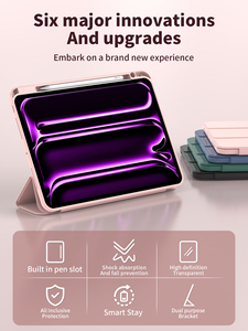 Étui pour Nouvel <span class=keywords><strong>iPad</strong></span> 9,7 Pouces 2018/2017, Étui Intelligent avec <span class=keywords><strong>Coque</strong></span> Arrière en TPU Souple pour <span class=keywords><strong>Apple</strong></span> <span class=keywords><strong>iPad</strong></span> 5ème/6ème Génération - Product Image 3