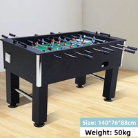 Table de football de table haut de gamme de 14 mètres pour adultes, machine de jeu de soccer à huit bâtons, jeu de compétition décontracté pour deux joueurs