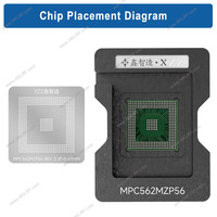 Kit de pochoirs de reballing IC avec base pour réparation d'ECU automobile MPC562MZP56 SC667035MZP56 MPC561MZP56 564MPC563MZ REV D