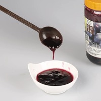 Boduo 1KG Blueberry Jam with Real Blueberry Pieces Natural Tart Sweet Flavor for Bubble Tea & Desserts
