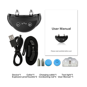 <span class=keywords><strong>Collar</strong></span> de Adiestramiento para Perros de Nailon Ajustable Grande, Recargable, Inteligente, con Tecnología Antiladridos, Control de Vibración y Electricidad Estática - Product Image 4
