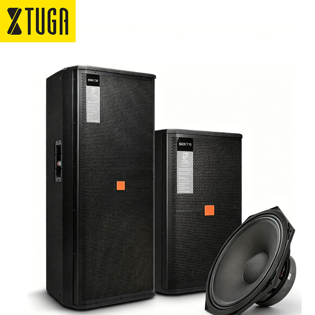 XTUGA SRX712 SRX715 SRX725 Loudspeaker Dual 2-Way Professional PA Speaker Full Frequency 12 15 Inch Neodymium Waterproof Party