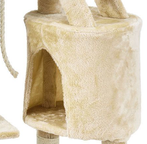 Grosir kustomisasi Modern Menara kucing tinggi tiang penggaruk Condos pohon kucing kayu Sisal atas - Product Image 4