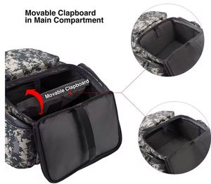 Free Sample Fishing Tackle <b>Backpack</b> with 4 Trays Large Waterproof Tackle Bag Storage with Protective <b>Rain</b> <b>Cover</b> and 4 Tackle Box - Product Image 3
