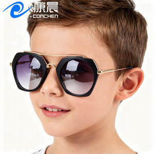 Gafas de Sol para Niños Conchen, Montura Poligonal, Protección UV400, Unisex, Modernas, para Viajes, Lentes de PC, Hechas en Wenzhou - Product Image 1