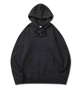 Felpe con Cappuccio in Denim di Alta Qualità 100% Cotone <span class=keywords><strong>Abbigliamento</strong></span> Uomo e Felpe Streetwear in Spugna Francese con Stampa a Rilievo - Product Image 4