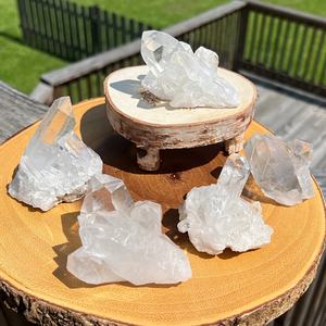 Vente en gros de grappes de quartz clair naturel de qualité supérieure, cristaux bruts, artisanat en cristal, grappe de cristal Feng Shui pour la décoration - Product Image 3