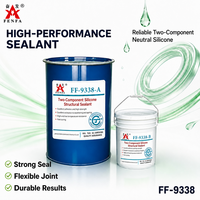 Fenfa FF-9338 Mastic silicone bicomposant OEM personnalisé pour verre isolant A+B, fût de 190L, faible embulement, haute résistance