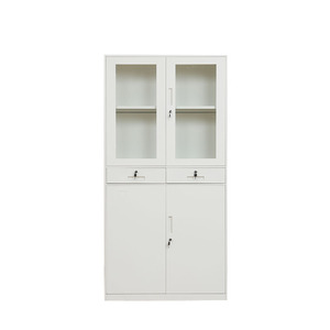 Modern 5 Tier Steel Fireproof Adjustable Storage Cabinet with Lock for <b>Workshop</b> and Office Use Durable Metal Filing System - Product Image 1