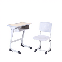 Meubles scolaires modernes, durables et de haute qualité, ensemble bureau et chaise pour étudiants, structure métallique, hauteur réglable, chambre, appartement