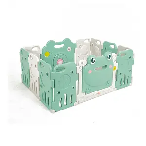 10 + 2 frosch Kunststoff Sicherheit Zaun für Kind Indoor Kunststoff Zaun (kann wählen 13-panel baby aufblasbare laufstall)