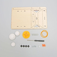 Experimento Científico DIY, Instrumento de Tres Bolas, Ciencia y Tecnología en Madera, Juguetes de Ensamblaje Manual para Estudiantes de Primaria