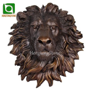 <span class=keywords><strong>Statue</strong></span> <span class=keywords><strong>de</strong></span> tête <span class=keywords><strong>de</strong></span> <span class=keywords><strong>Lion</strong></span> <span class=keywords><strong>en</strong></span> laiton, Sculpture animale <span class=keywords><strong>en</strong></span> Bronze antique - Product Image 3