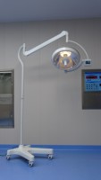 Phare simple mobile de haute qualité vétérinaire YSH avec éclairage élevé Clinique hospitalière vétérinaire ZF500 Lumière chirurgicale mobile