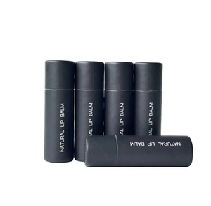 Tube en carton kraft biodégradable pour baume à lèvres, déodorant, emballage en tube à poussoir, résistant aux huiles - Product Image 1