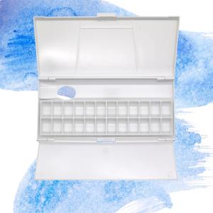 <span class=keywords><strong>Palette</strong></span> de peinture à l'huile et à l'<span class=keywords><strong>aquarelle</strong></span> compacte et légère en plastique pliable à 24 compartiments - Product Image 4